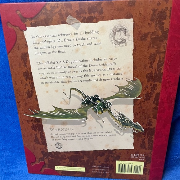 NEW 2006 Dragonology, Tracking & Taming Dragons. A Deluxe Book & Model Set. - Picture 8 of 8